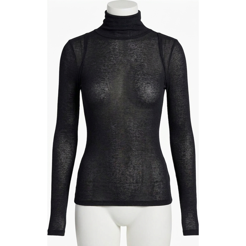 NEW FREE PEOPLE close to home layering top in black
